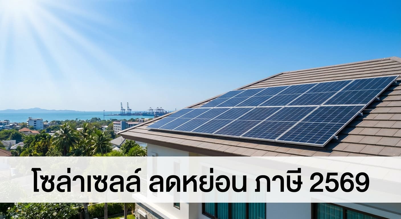 ติดตั้ง โซล่าเซลล์ ลดหย่อน ภาษี 2569 คุ้มค่าที่สุดกับ เอนีเทค โซล่าเซลล์ ชลบุรี ศรีราชา